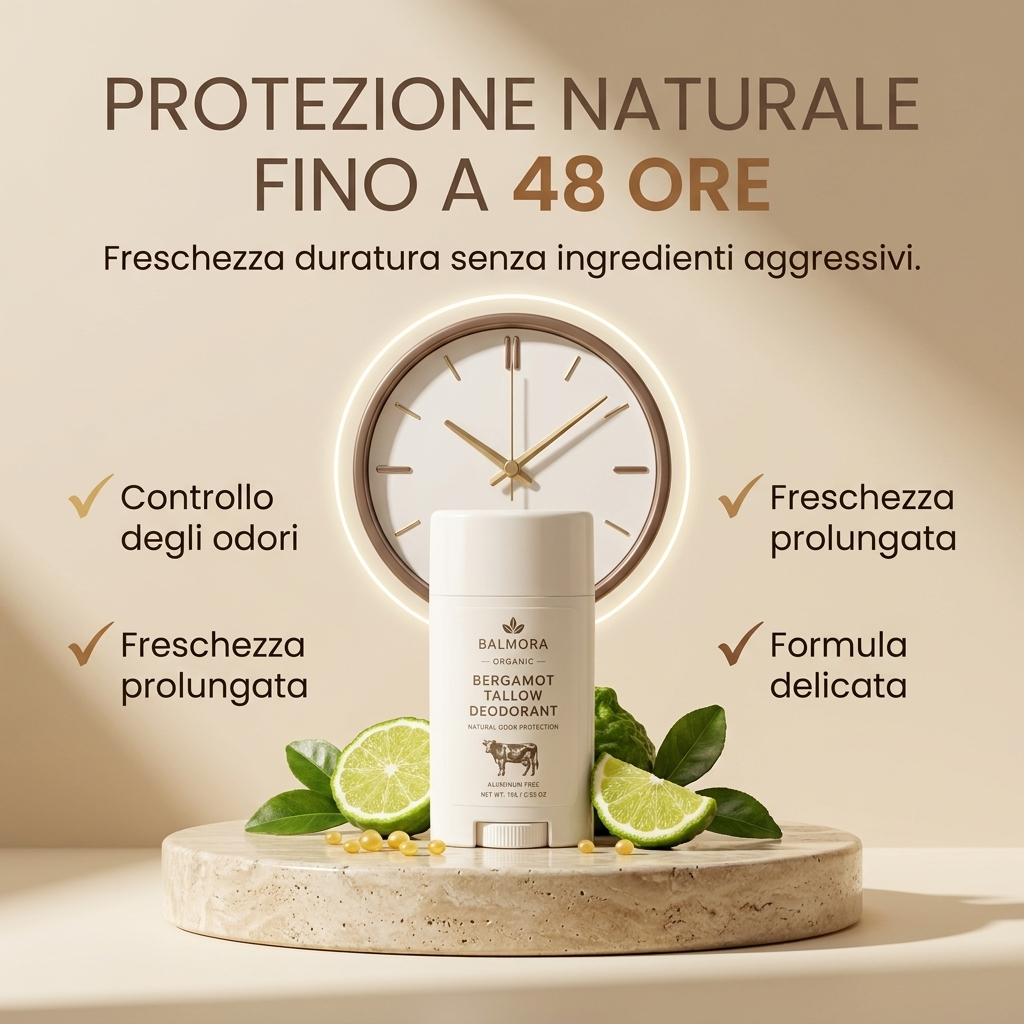 BALMORA Organic Bergamot Tallow Deodorant